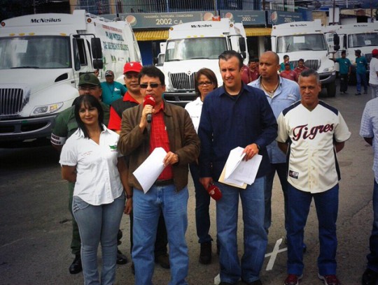 Gobierno Nacional entregó camiones compactadores de basura en Aragua