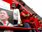 Candidato Víctor Flores y Gobernador Tareck El Aissami en Simulacro Electoral. 20 de octubre de 2013