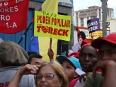 Aragua se desbordó durante el acto de cierre de campaña de Tareck El Aissami en la Avenida Bolívar de Maracay. El Aissami afirmó que nunca jamás traicionará el amor que siente el pueblo de Aragua por el líder de la revolución bolivariana. 13 de diciembre de 2012. 