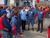 El Aissami dotó de implementos deportivos a Los Tigres de Aragua. 8 de octubre de 2014