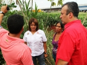 Gobernador de Aragua visita la comunidad Esteban Liendo. 16 de mayo de 2013.