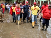 Gobernador El Aissami y su equipo inspeccionan diques afectados por las lluvias en Aragua. 07 de mayo de 2013