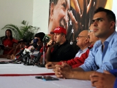 Tareck El Aissami anunció los 14 candidatos para las alcaldías carabobeñas. 7 de agosto de 2013