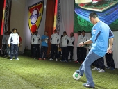 Tareck El Aissami participó en la presentación oficial de los jugadores del equipo Aragua Fútbol Club. 7 de agosto de 2013