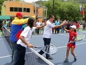 Re-inauguración de las canchas de tenis del Hotel Maracay. 31 de mayo de 2013