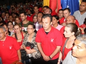 Reunión con representantes del Poder Popular en la población de Villa de Cura, municipio Zamora, el 4 de noviembre de 2012.