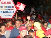 Actividad de calle y concentración en el municipio José Rafael Revenga. 09 de noviembre de 2012