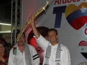 Tareck El Aissami fue declarado hijo ilustre de la comunidad árabe de Aragua en un acto celebrado en el Centro Social Cultural Sirio de Venezuela ubicado en Maracay. 17 de noviembre de 2012.