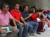 Tareck El Aissami se reunió en la Concha Acústica de Maracay, con representantes de las 17 principales manifestaciones artísticas de la entidad para conocer sobre sus necesidades e inquietudes. 17 de noviembre de 2012.