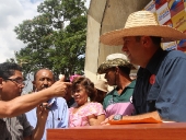 Tareck El Aissami se reunió en la Concha Acústica de Maracay, con representantes de las 17 principales manifestaciones artísticas de la entidad para conocer sobre sus necesidades e inquietudes. 17 de noviembre de 2012.