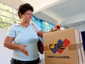 Simulacro electoral realizado en la escuela básica El Limón. 20 de octubre de 2013