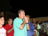 Tareck El Aissami celebró con la comunidad 23 de Enero  y con la Cofradía de Turiamo, el nombramiento de los Diablos Danzantes como Patrimonio Cultural de la Humanidad. 7 de diciembre de 2012. 