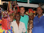 Tareck El Aissami celebró con la comunidad 23 de Enero  y con la Cofradía de Turiamo, el nombramiento de los Diablos Danzantes como Patrimonio Cultural de la Humanidad. 7 de diciembre de 2012. 