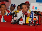 Tareck El Aissami realiza balance de elecciones 8D. 9 de diciembre de 2013