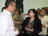 Tareck El Aissami sostuvo una reunión con representantes de la cámara de comercio, pequeña industria e inmobiliaria. Manifestó la intención de trabajar con todos los sectores de la vida económica de Aragua. 30 de noviembre de 2012.