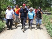 Visita a obras de dragado del rio Aragua. 1 de junio de 2013